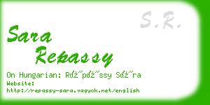 sara repassy business card